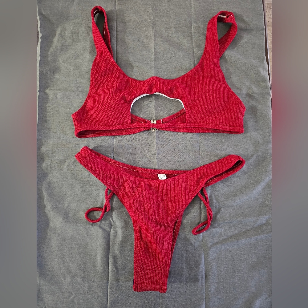 Red two piece